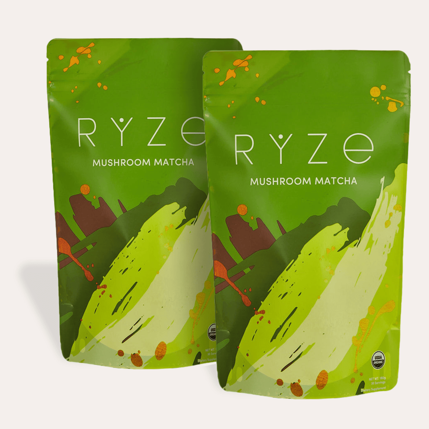 RYZE Organic Mushroom Matcha Starter Kit (60 servi