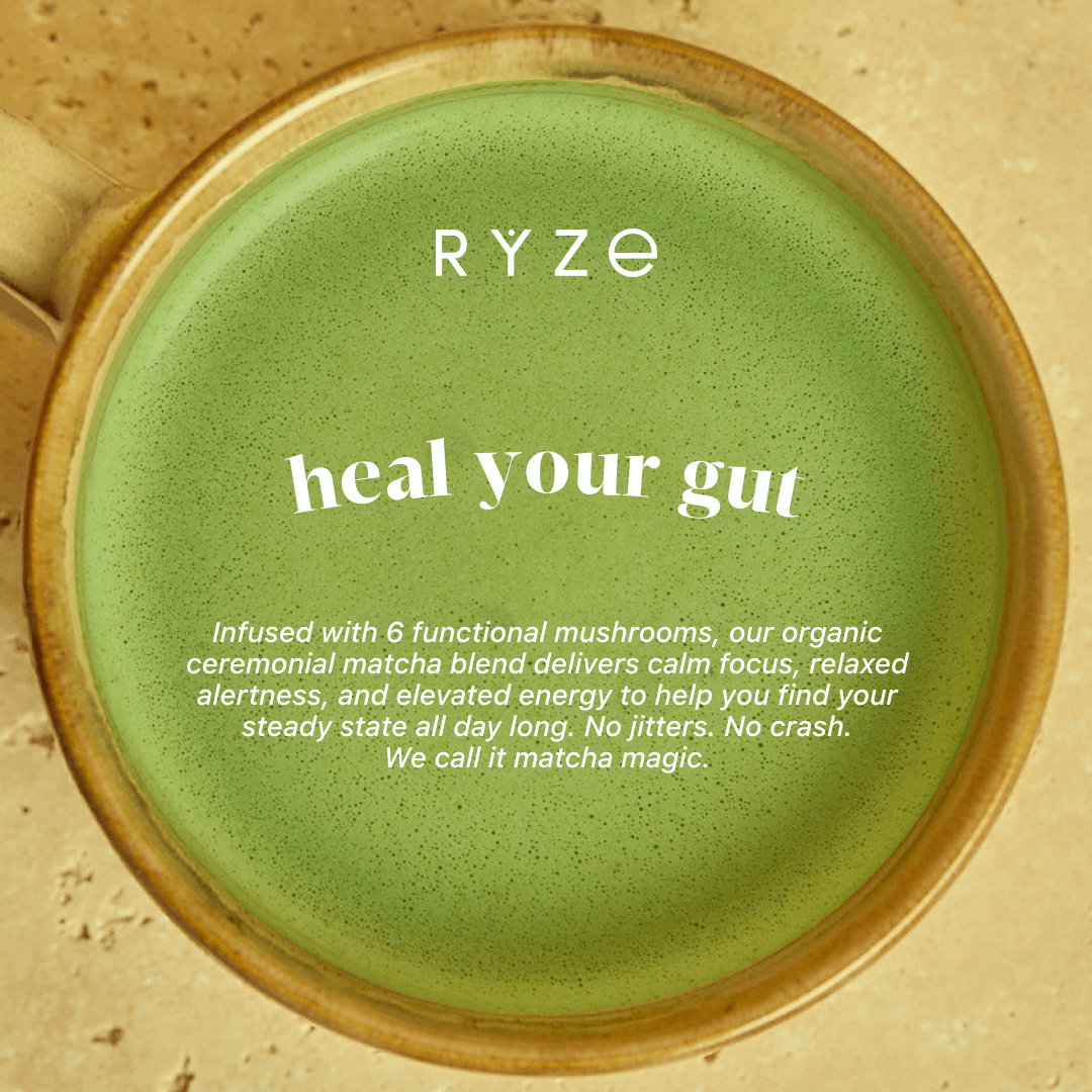 RYZE Organic Mushroom Matcha Starter Kit (60 servi